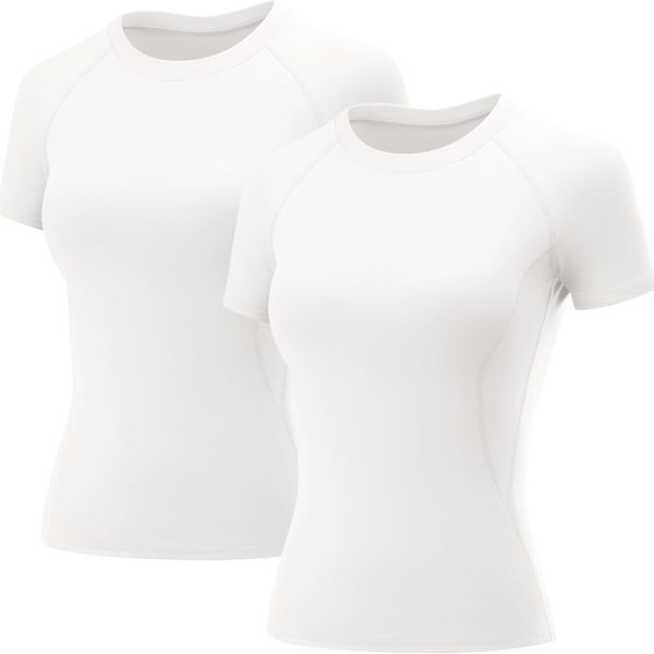 Womens Workout Tops Short Sleeve Raglan Athletic Shirts Yoga Gym Crewneck Quick Dry Tshirts