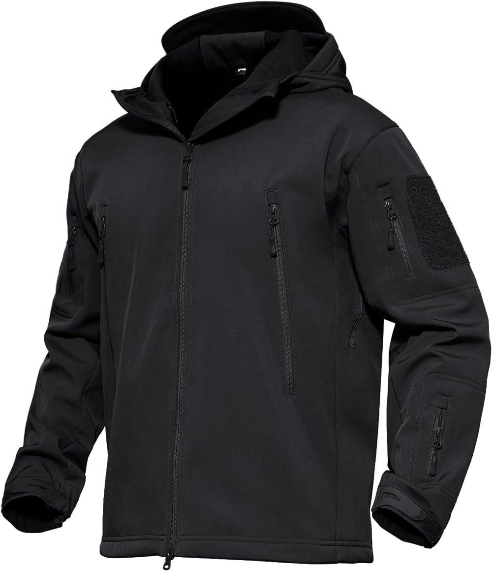 Men's Jacket Tactical Performance Waterproof Softshell Jackets Fleece Lined Ski Snow Winter Windbreaker