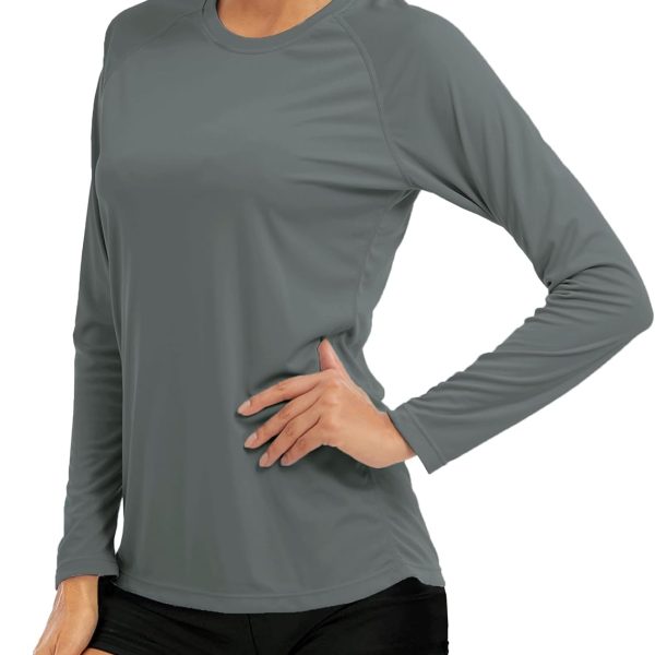 Women's Long Sleeve Shirts UPF 50+ Sun Protection Shirts for Hiking Fishing Workout Rash Guard