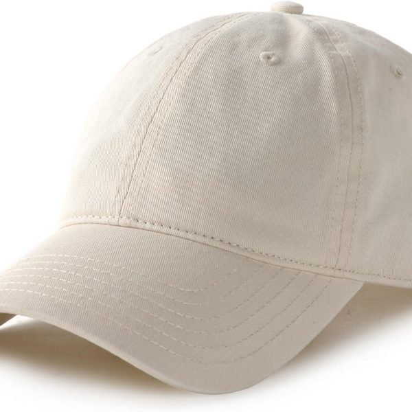 Unisex Vintage Washed Unstructured Baseball Cap Washed Cotton Adjustable Dad Hat