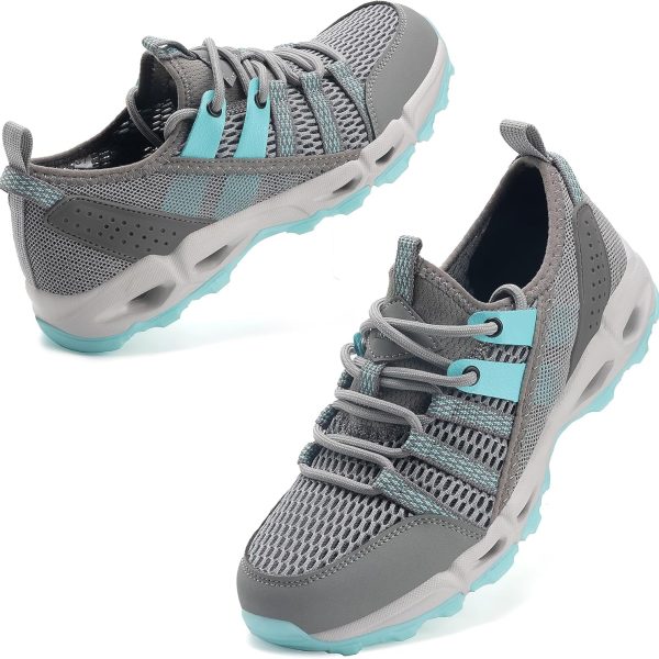 Womens Hiking Water Shoes for Women Quick Dry Outdoor Sport Sneakers Non Slip Lightweight Breathable Summer Trekking and Walking Climbing Shoe