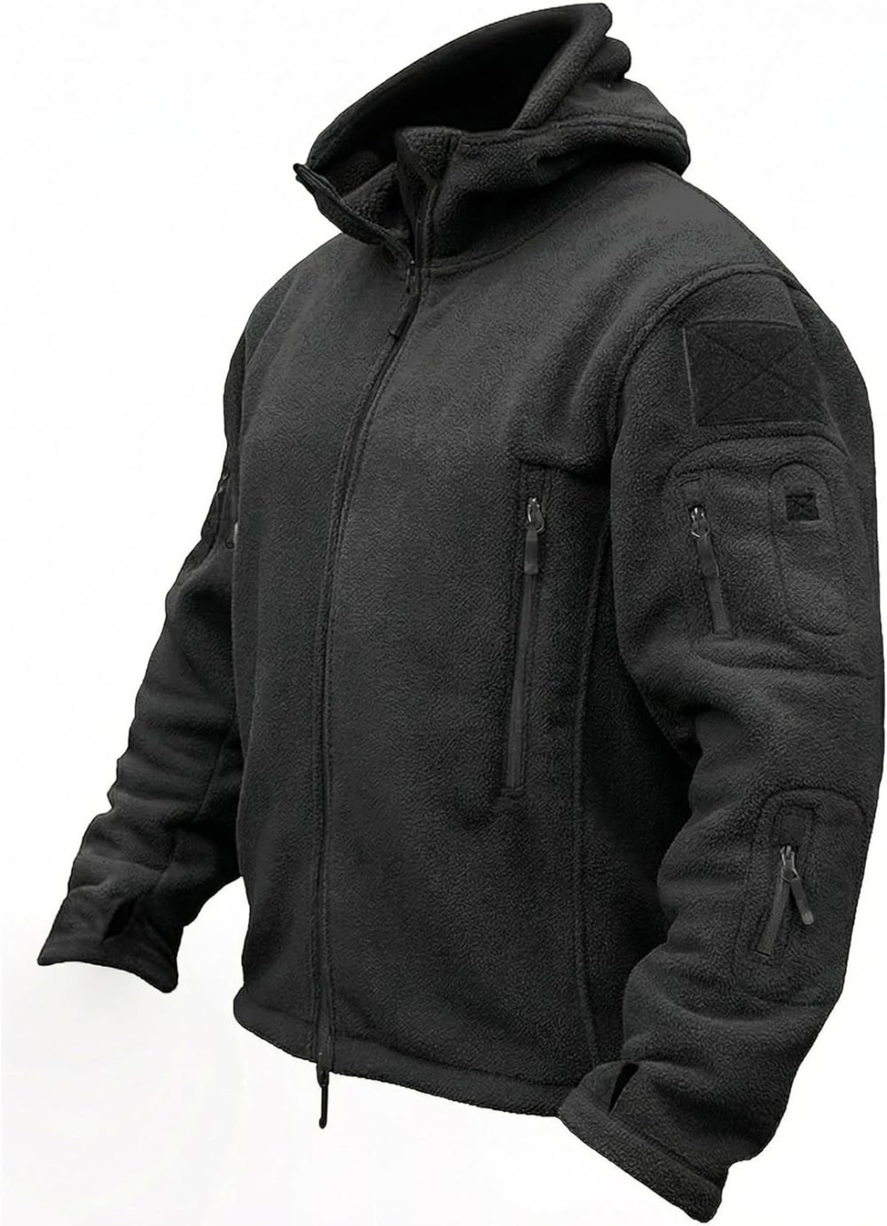 Tactical Jacket for Men Fleece Jackets Full Zip Military Hoodies Windproof Warm Winter Coat Outdoor Hunting